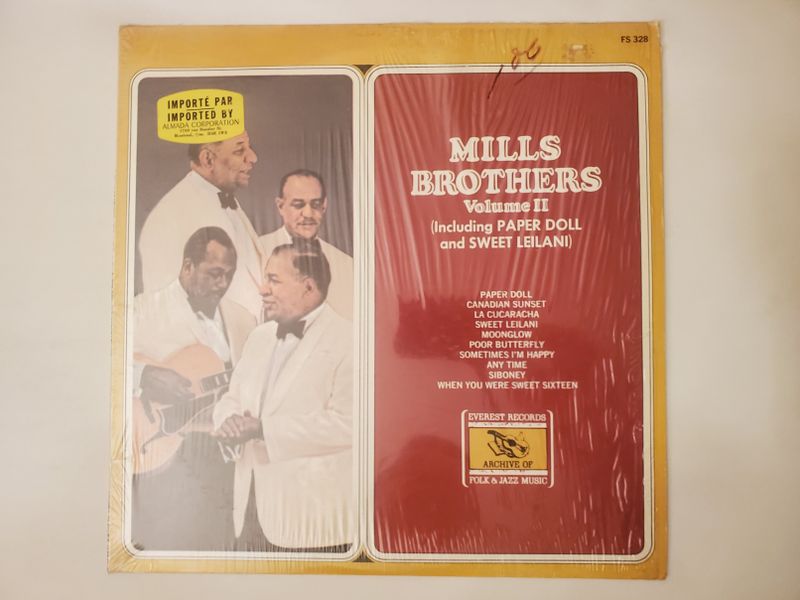 Mills Brothers Volume II (including Paper Doll and Sweet Leilani) vinyl record